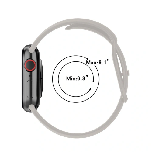 Kup Bizon szíjas óra szilikon Apple óra 44/45/46/49 mm világosszürke - BIZ5865 - {ean13} - Sklep Home Screen