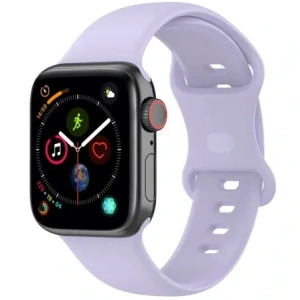 Kup Pasek Bizon Strap Watch Silicone do Apple Watch 44/45/49 mm jasnofialový - BIZ5866 - {ean13} - Sklep Home Screen