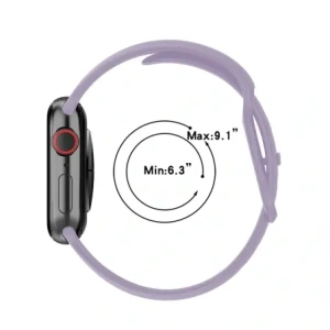Kup Pasek Bizon Strap Watch Silicone do Apple Watch 44/45/49 mm jasnofialový - BIZ5866 - {ean13} - Sklep Home Screen