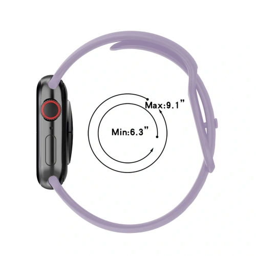 Kup Bizon Strap Watch Silicone Apple Watch 44/45/49 mm violet deschis - BIZ5866 - {ean13} - Sklep Home Screen