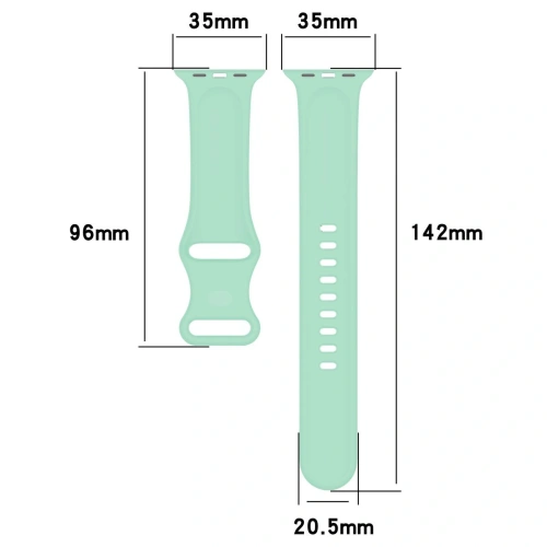 Kup Pasek Bizon Strap Watch Silicone do Apple Watch 44/45/46/49 mm mátový - BIZ5868 - {ean13} - Sklep Home Screen