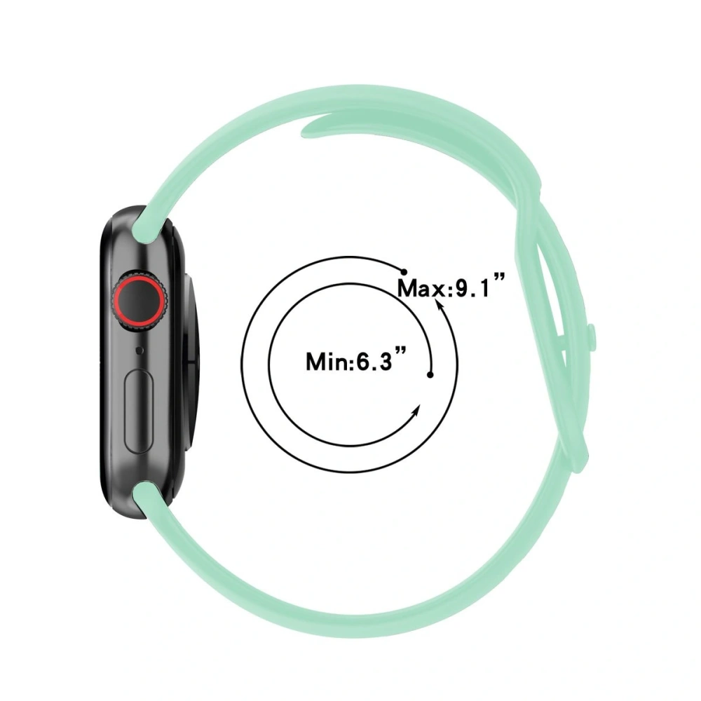 Pasek Bizon Strap Watch Silicone do Apple Watch 44/45/46/49 mm miętowy