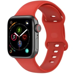 Kup Pasek Bizon Strap Watch Silicone do Apple Watch 44/45/46/49 mm červený - BIZ5869 - {ean13} - Sklep Home Screen