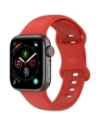 Bizon Strap Uhr Silikon Apple Uhr 44/45/46/49 mm rot