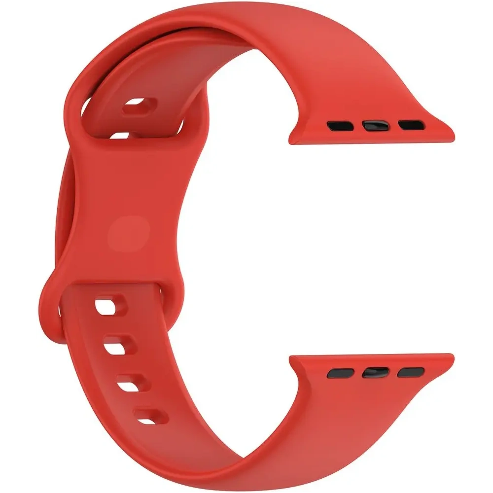 Pasek Bizon Strap Watch Silicone do Apple Watch 44/45/46/49 mm czerwony