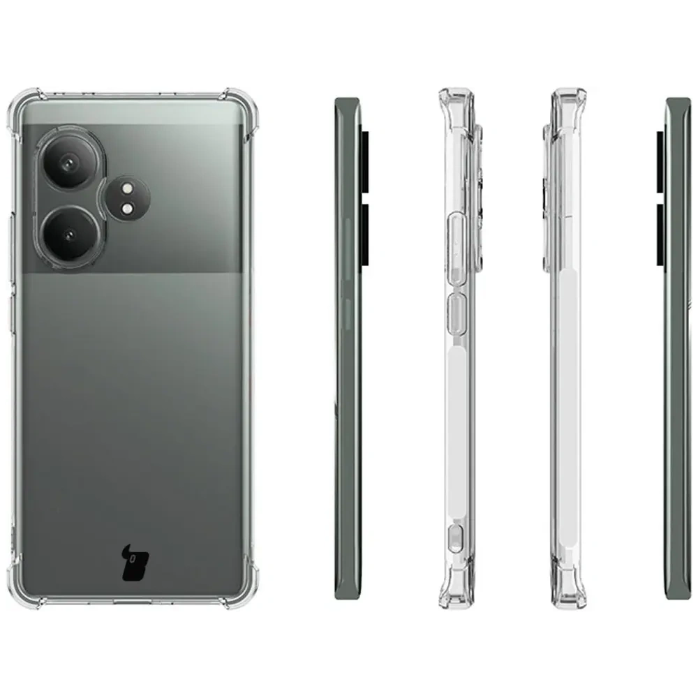 Elastyczne etui Bizon Case Salpa do Realme GT 6 / GT 6T / GT Neo 6 / GT Neo 6 SE przezroczyste