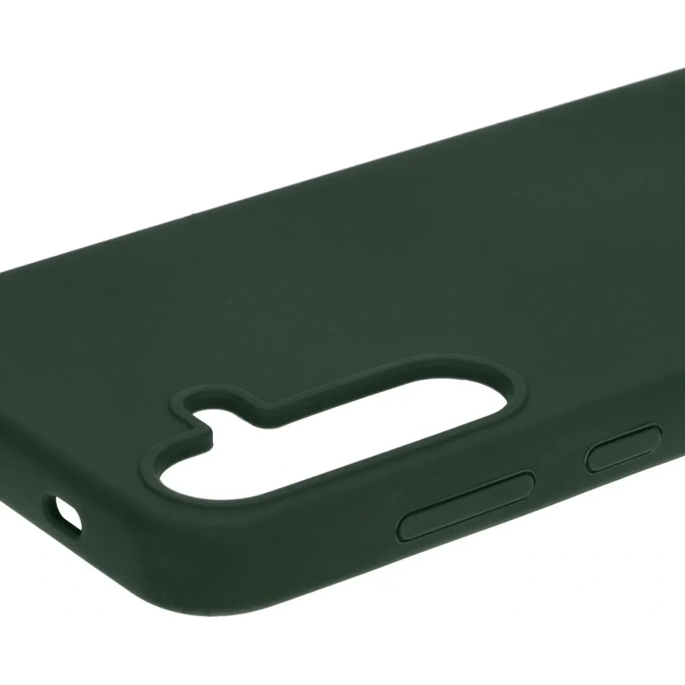 Silikonowe etui Bizon Soft Case do Samsung Galaxy S24 Plus ciemnozielone