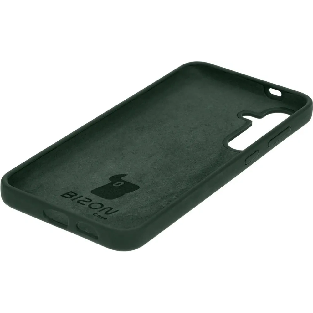 Silikonowe etui Bizon Soft Case do Samsung Galaxy S24 Plus ciemnozielone