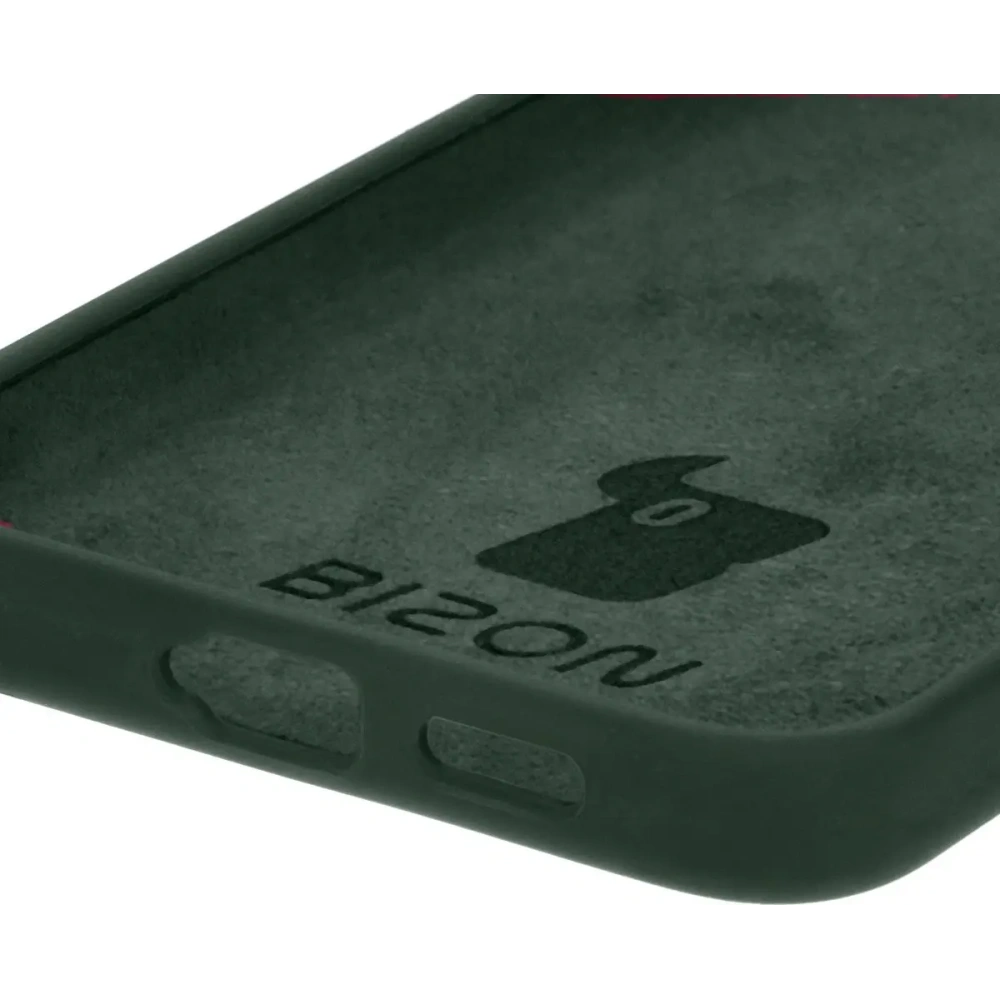 Silikonowe etui Bizon Soft Case do Samsung Galaxy S24 Plus ciemnozielone