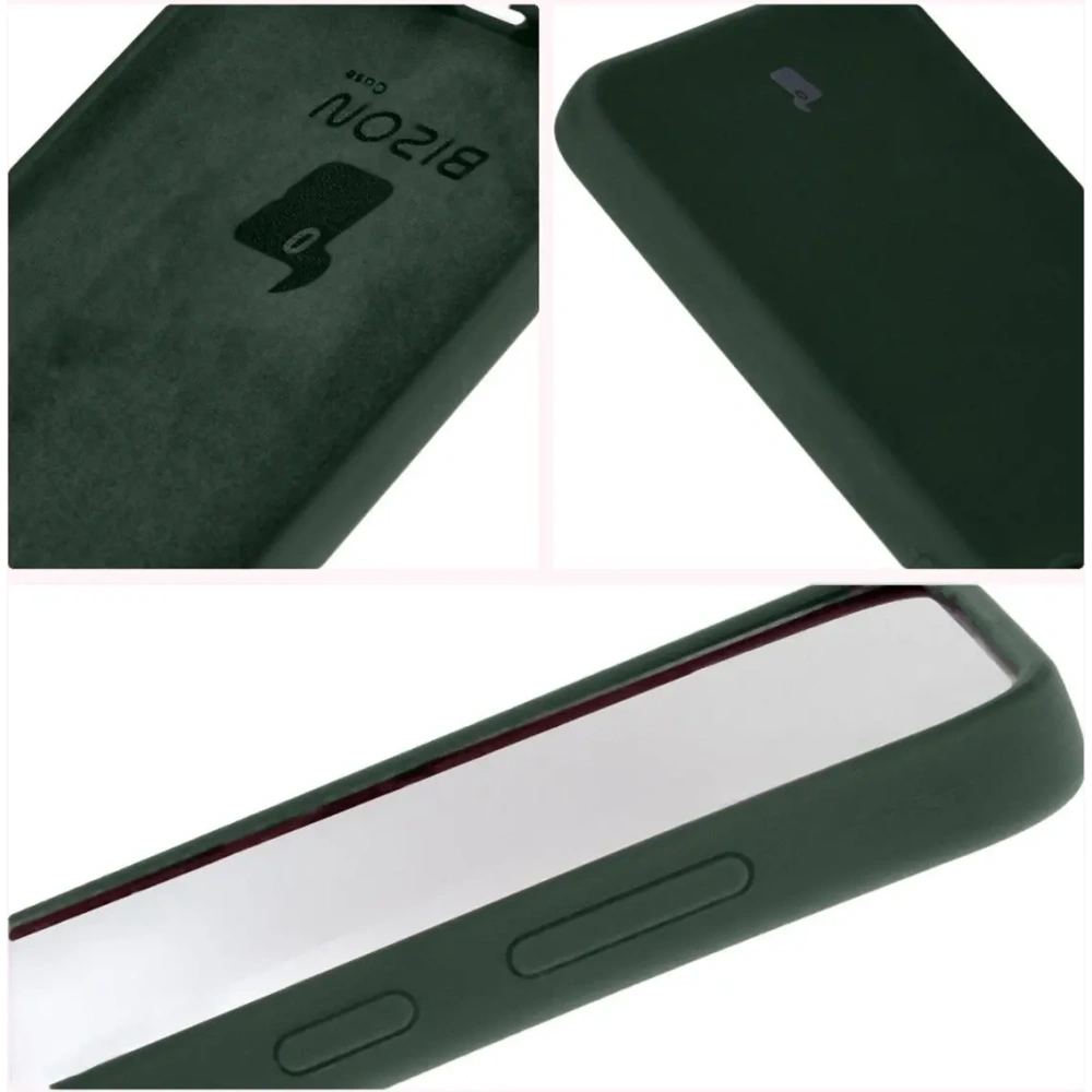 Silikonowe etui Bizon Soft Case do Samsung Galaxy S24 Plus ciemnozielone