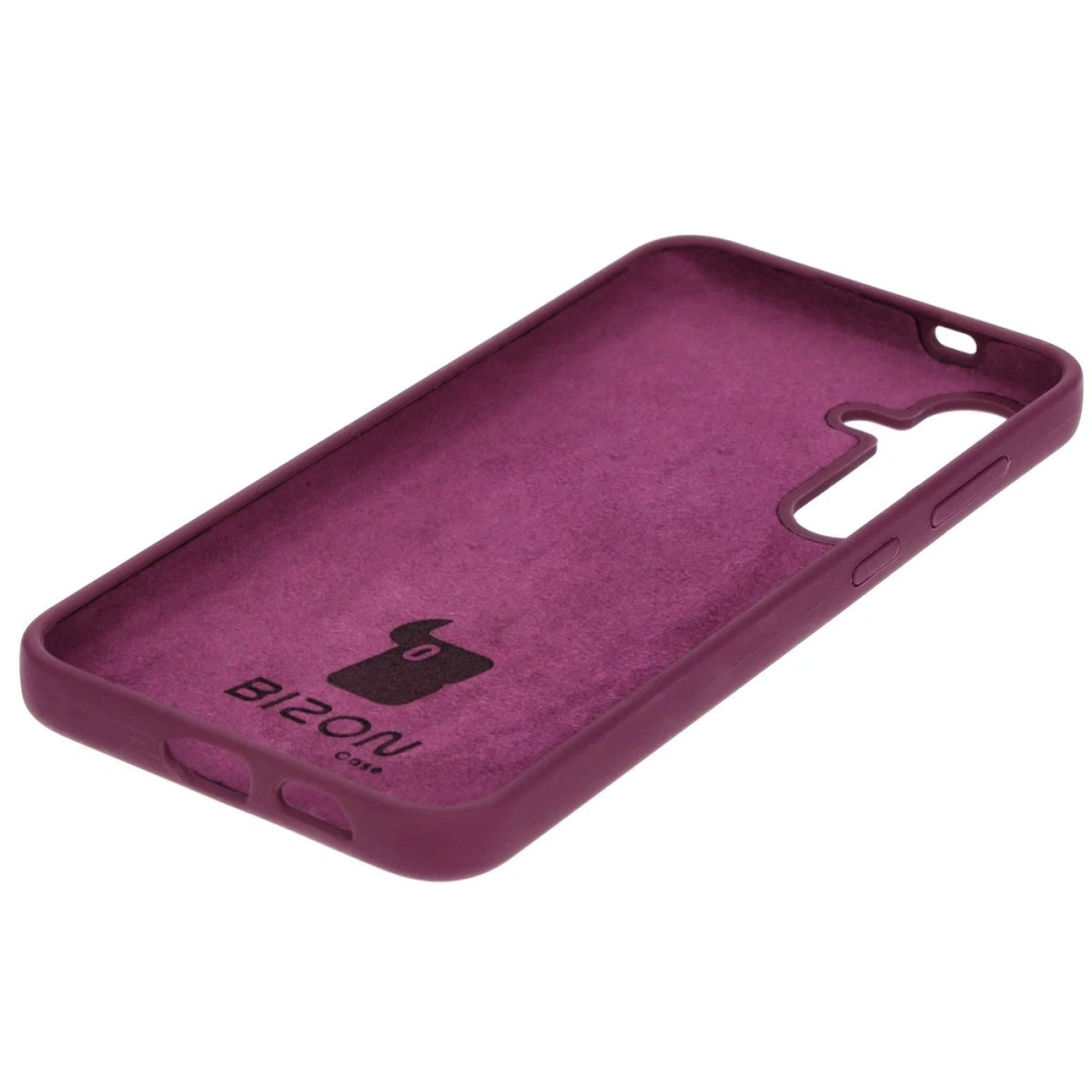 Silikonowe etui Bizon Soft Case do Samsung Galaxy S24 Plus ciemnofioletowe