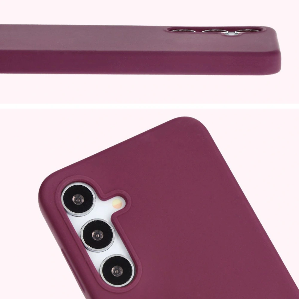 Silikonowe etui Bizon Soft Case do Samsung Galaxy S24 Plus ciemnofioletowe