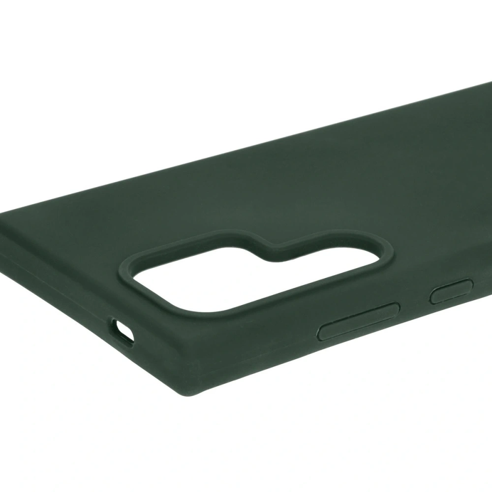 Silikonowe etui Bizon Soft Case do Samsung Galaxy S24 Ultra ciemnozielone