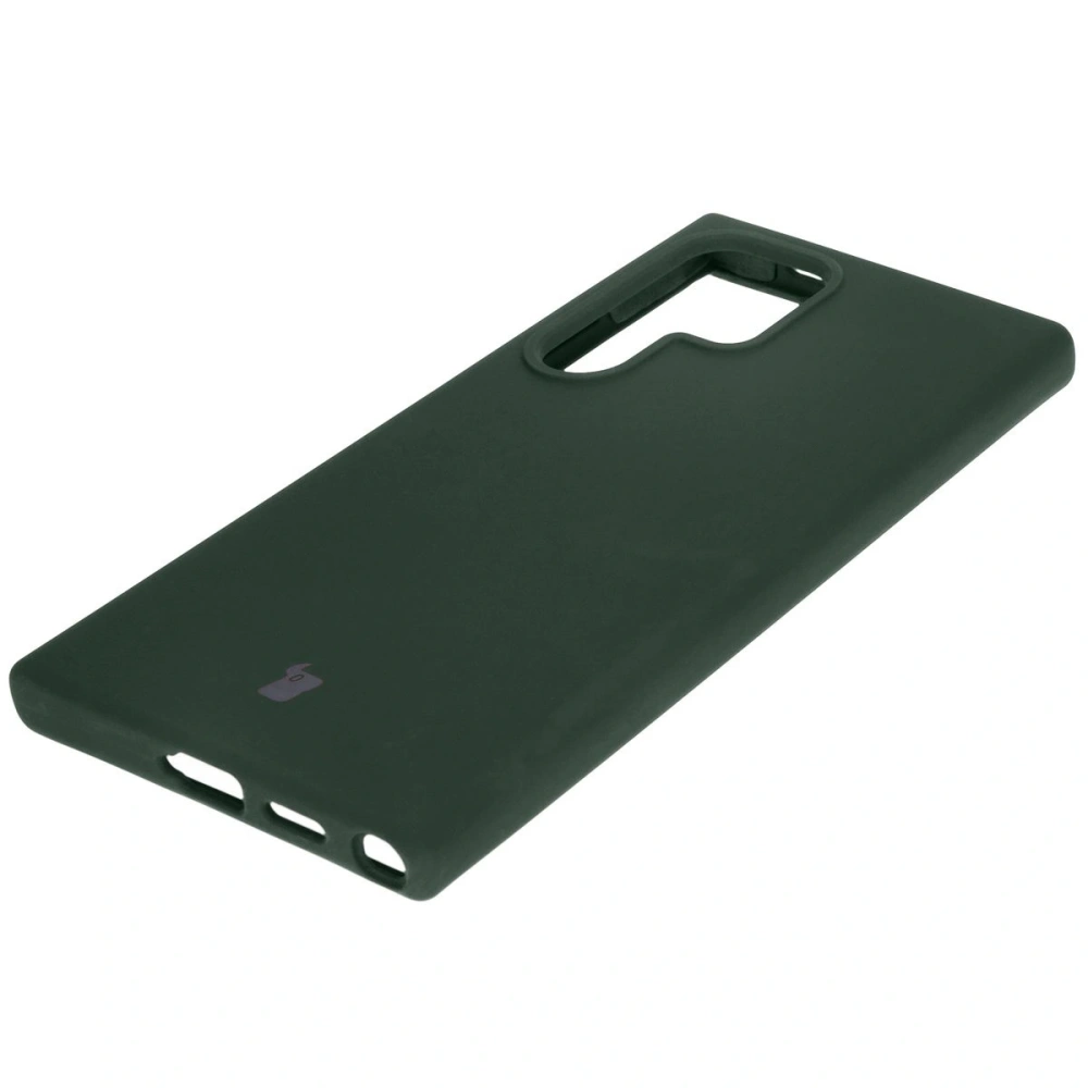 Silikonowe etui Bizon Soft Case do Samsung Galaxy S24 Ultra ciemnozielone