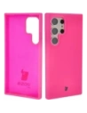 Bizon Soft Case Samsung Galaxy S24 Ultra neon rózsaszín