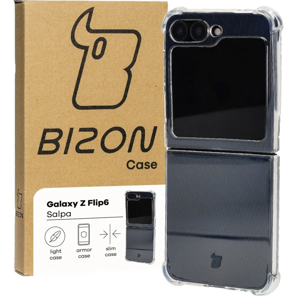 Elastyczne etui Bizon Case Salpa do Samsung Galaxy Z Flip6 / 7 FE przezroczyste