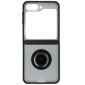 Kup Bizon Case Hybrid Ring Samsung Galaxy Z Flip6 fumuriu cu un cadru negru - BIZ5879 - {ean13} - Sklep Home Screen