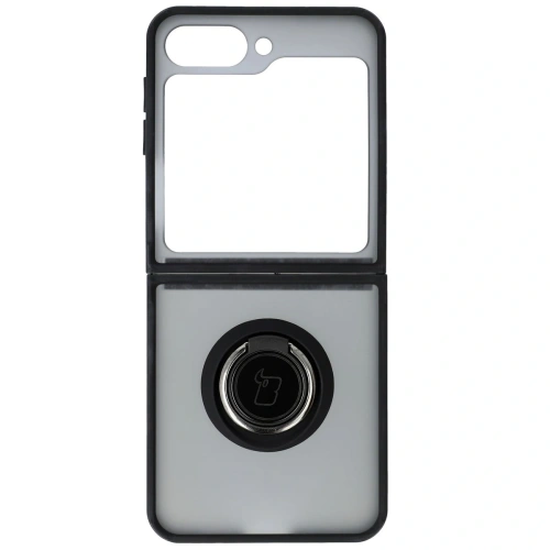 Buy Bizon Case Hybrid Ring Samsung Galaxy Z Flip6 smoky with a black frame - BIZ5879 - {ean13} - Home Screen Store Europe