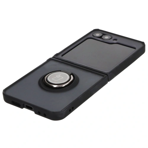 Buy Bizon Case Hybrid Ring Samsung Galaxy Z Flip6 smoky with a black frame - BIZ5879 - {ean13} - Home Screen Store Europe