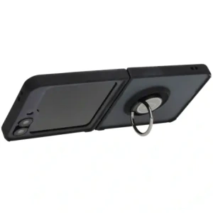 Kup Bizon Case Hybrid Ring Samsung Galaxy Z Flip6 fumuriu cu un cadru negru - BIZ5879 - {ean13} - Sklep Home Screen