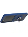 Kup Bizon Case Hybrid Ring Samsung Galaxy Z Flip6 fumuriu cu un cadru albastru marin - BIZ5880 - {ean13} - Sklep Home Screen