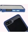 Kup Bizon Case Hybrid Ring Samsung Galaxy Z Flip6 fumuriu cu un cadru albastru marin - BIZ5880 - {ean13} - Sklep Home Screen