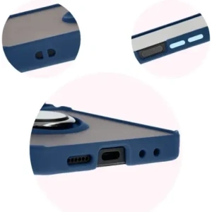 Kup Bizon Case Hybrid Ring Samsung Galaxy Z Flip6 füstös színben, tengerészkék kerettel - BIZ5880 - {ean13} - Sklep Home Screen