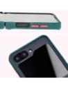 Kup Bizon Case Hybrid Ring Samsung Galaxy Z Flip6 fumuriu cu un cadru verde închis - BIZ5881 - {ean13} - Sklep Home Screen