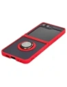 Buy Bizon Case Hybrid Ring Samsung Galaxy Z Flip6 smoky with a red frame - BIZ5557 - {ean13} - Home Screen Store Europe