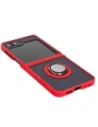 Buy Bizon Case Hybrid Ring Samsung Galaxy Z Flip6 smoky with a red frame - BIZ5557 - {ean13} - Home Screen Store Europe