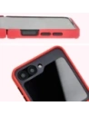 Buy Bizon Case Hybrid Ring Samsung Galaxy Z Flip6 smoky with a red frame - BIZ5557 - {ean13} - Home Screen Store Europe