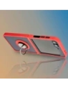 Buy Bizon Case Hybrid Ring Samsung Galaxy Z Flip6 smoky with a red frame - BIZ5557 - {ean13} - Home Screen Store Europe