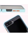 Kup Bizon Case Hybrid Ring Samsung Galaxy Z Flip6 smoky cu un cadru bleu deschis - BIZ5883 - {ean13} - Sklep Home Screen