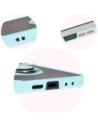 Kup Bizon Case Hybrid Ring Samsung Galaxy Z Flip6 smoky cu un cadru bleu deschis - BIZ5883 - {ean13} - Sklep Home Screen