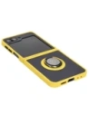 Kup Bizon Case Hybrid Ring Samsung Galaxy Z Flip6 fumuriu cu un cadru galben - BIZ5884 - {ean13} - Sklep Home Screen