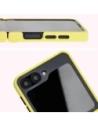 Kup Bizon Case Hybrid Ring Samsung Galaxy Z Flip6 fumuriu cu un cadru galben - BIZ5884 - {ean13} - Sklep Home Screen
