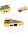 Buy Bizon Case Hybrid Ring Samsung Galaxy Z Flip6 smoky with a yellow frame - BIZ5884 - {ean13} - Home Screen Store Europe