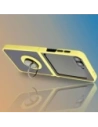 Kup Bizon Case Hybrid Ring Samsung Galaxy Z Flip6 fumuriu cu un cadru galben - BIZ5884 - {ean13} - Sklep Home Screen