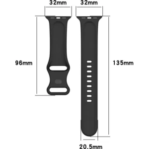 Kup Bizon Strap Uhren Silikon Apple Uhr 38/40/41/42 mm schwarz - BIZ5885 - {ean13} - Sklep Home Screen