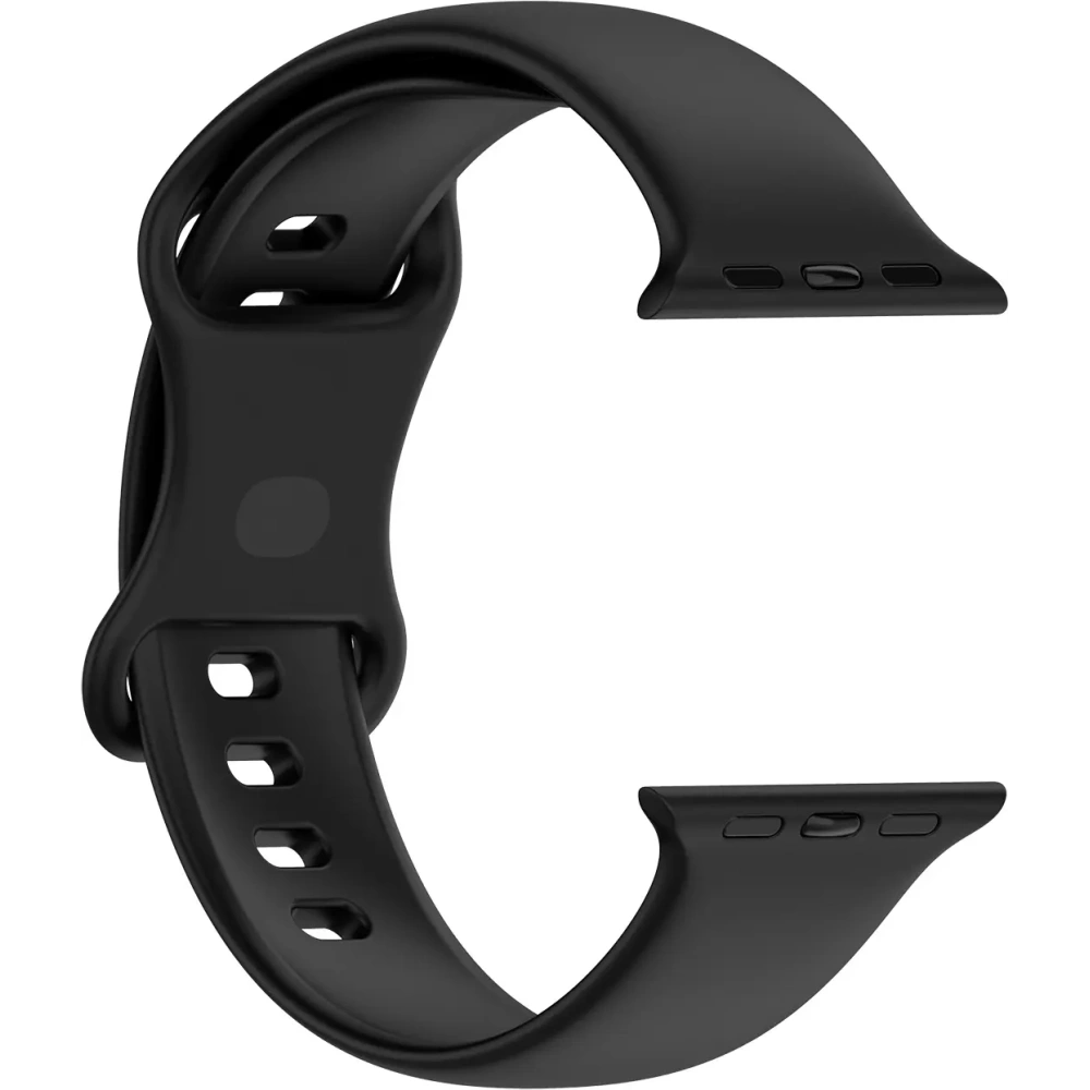 Pasek Bizon Strap Watch Silicone do Apple Watch 38/40/41/42 mm czarny