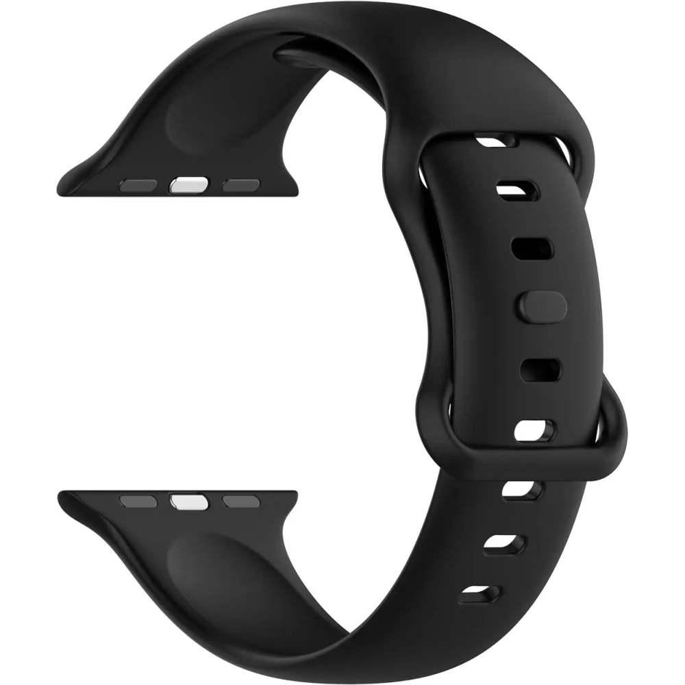Pasek Bizon Strap Watch Silicone do Apple Watch 38/40/41/42 mm czarny