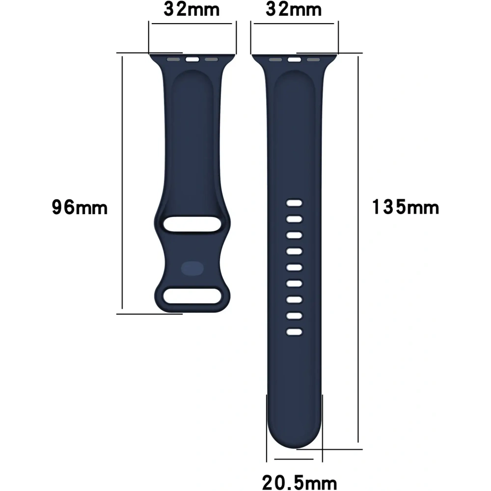 Pasek Bizon Strap Watch Silicone do Apple Watch 38/40/41/42 mm granatowy
