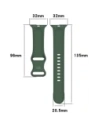 Kup Bizon Strap Uhr Silikon Apple Uhr 38/40/41/42 mm dunkelgrün - BIZ5887 - {ean13} - Sklep Home Screen