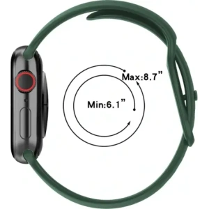 Kup Bizon Strap Uhr Silikon Apple Uhr 38/40/41/42 mm dunkelgrün - BIZ5887 - {ean13} - Sklep Home Screen