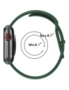 Kup Ceas cu curea de silicon Bizon Apple Watch 38/40/41/42 mm verde închis - BIZ5887 - {ean13} - Sklep Home Screen