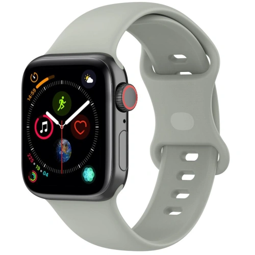 Kup Bizon szíjas óra szilikon Apple óra 38/40/41/42 mm világosszürke - BIZ5888 - {ean13} - Sklep Home Screen