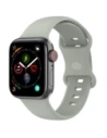 Bizon szíjas óra szilikon Apple óra 38/40/41/42 mm világosszürke