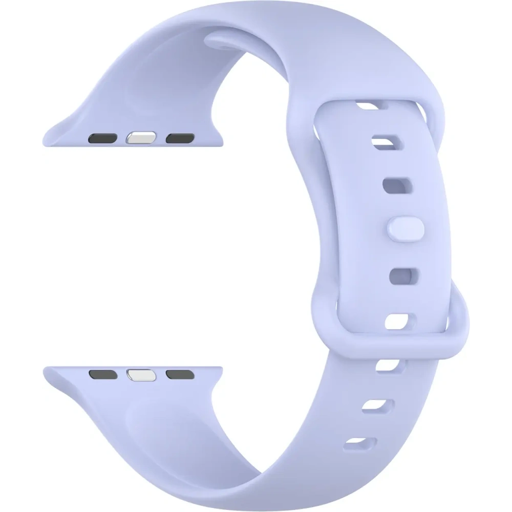 Pasek Bizon Strap Watch Silicone do Apple Watch 38/40/41/42 mm jasnofioletowy