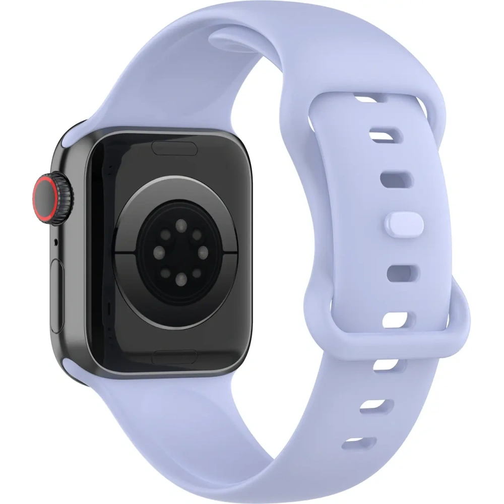 Pasek Bizon Strap Watch Silicone do Apple Watch 38/40/41/42 mm jasnofioletowy