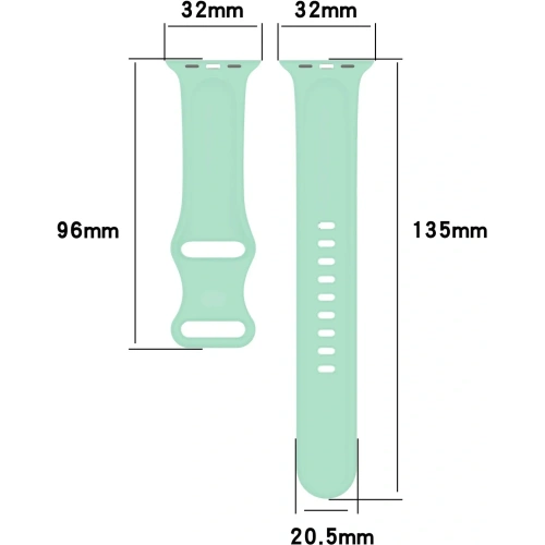 Kup Pasek Bizon Strap Watch Silicone do Apple Watch 38/40/41/42 mm mátový - BIZ5890 - {ean13} - Sklep Home Screen